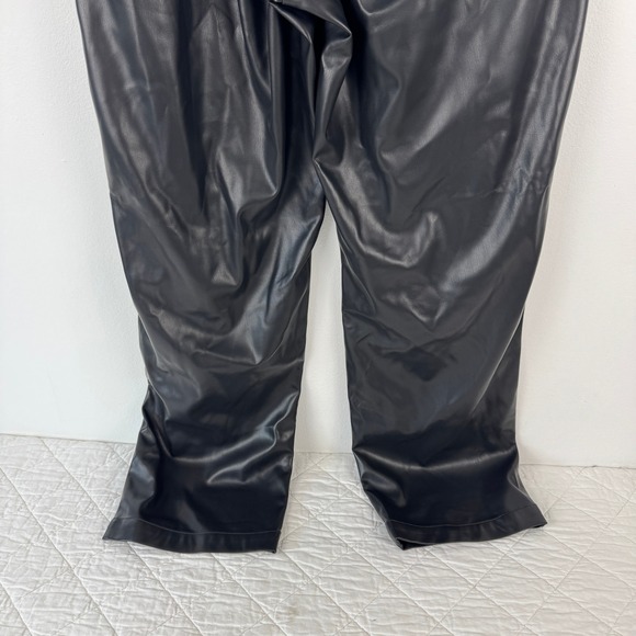 Mode of One Mens Relaxed Fit Faux Leather Pull On Pants Deep Black L 100199538MN - Picture 13 of 15